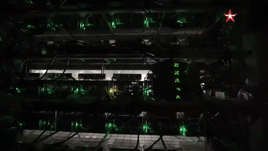 High-capacity mining farm with rows of hosted mining equipment operating efficiently