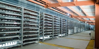 Modern mining farm hosting with USA-made ASIC miners in operation